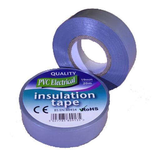 19mm x 20m Grey PVC Electrical Tape