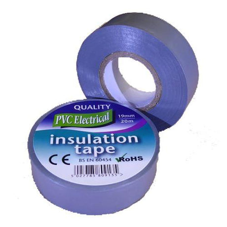 19mm x 20m Grey PVC Electrical Tape