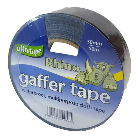 50mm x 50m Black Gaffer Tape