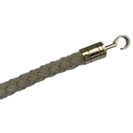 36mm Plaited Handrail Barrier Rope with Fitted Open Hooks