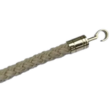 28mm Plaited Handrail Barrier Rope with Fitted Open Hooks