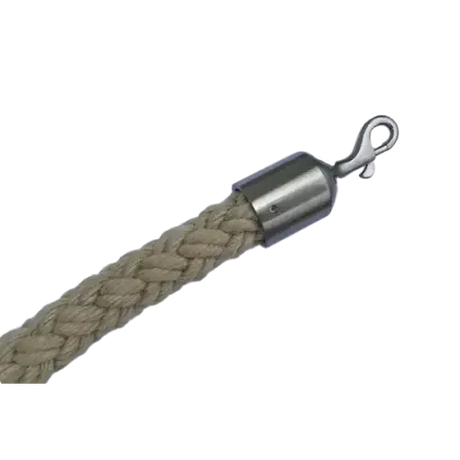 36mm Plaited Handrail Barrier Rope with Fitted Trigger Hooks