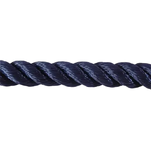 24mm Navy Blue PolySilk Barrier Rope sold by the metre
