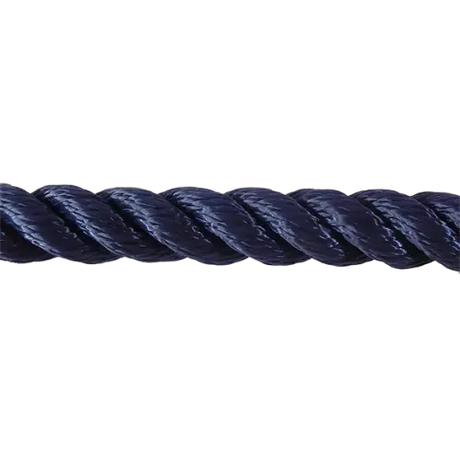 24mm Navy Blue PolySilk Barrier Rope sold by the metre