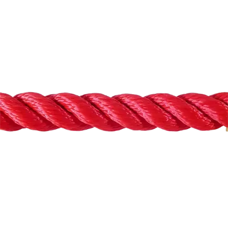 24mm Red PolySilk Barrier Rope sold by the metre