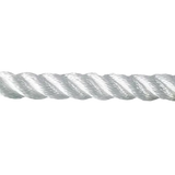 24mm White PolySilk Barrier Rope sold by the metre
