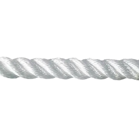 24mm White PolySilk Barrier Rope sold by the metre