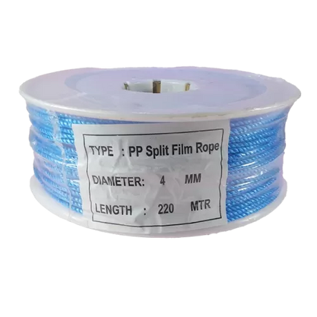 4mm Blue Polypropylene Rope - 220m reel