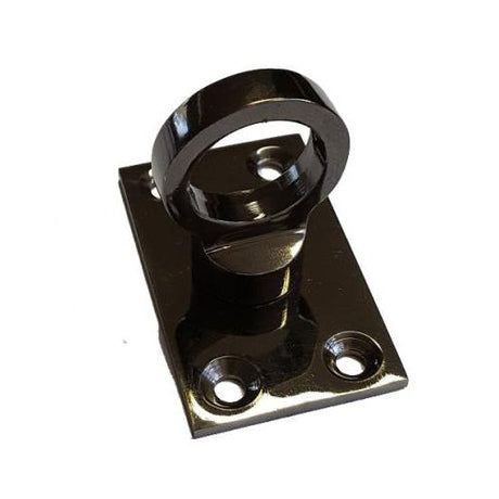 Black Nickel Eye Plate for Rope Hooks