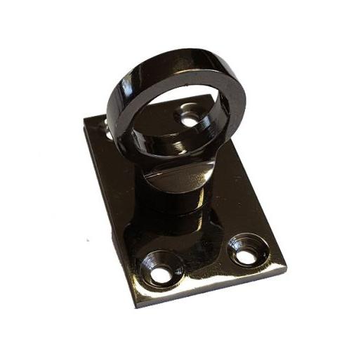 Black Nickel Eye Plate for Rope Hooks
