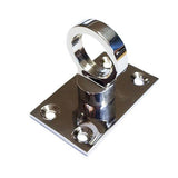 Glossy Chrome Eye Plate for Rope Hooks