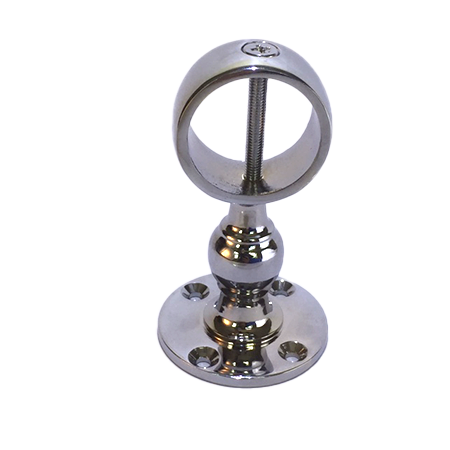 28mm Glossy Chrome Centre Bracket for 28mm Rope