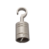 28mm Satin Chrome Rope End Hook for 28mm Rope