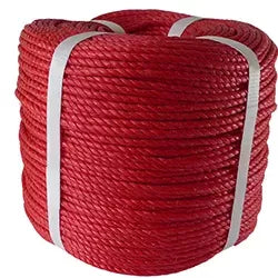 4mm Red Polypropylene Rope - 220m coil