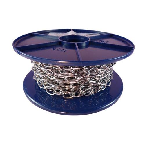 1.6mm Chromed Brass Oval Chain - 10m reel