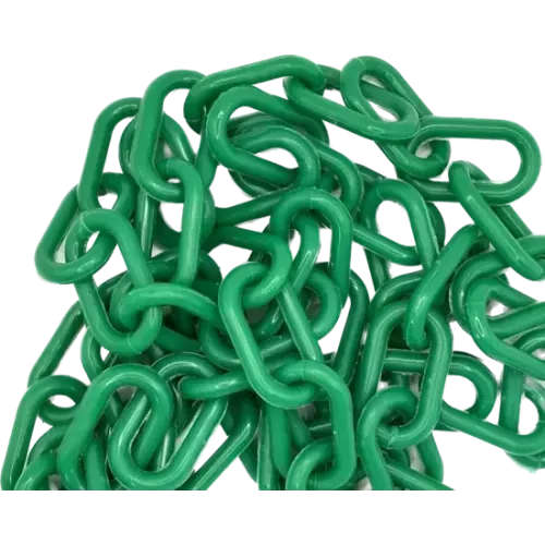 6mm Green Plastic Chain - 25m bag