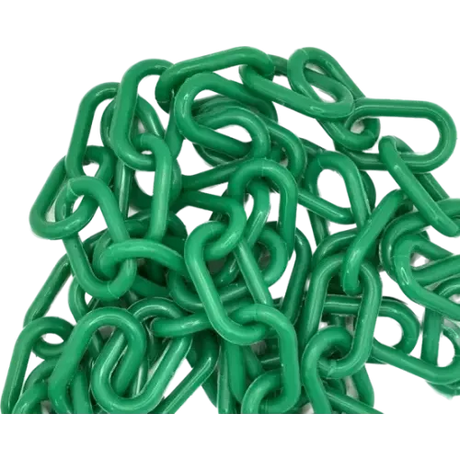 6mm Green Plastic Chain - 25m bag