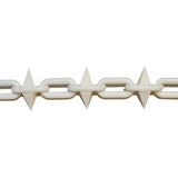 6mm Spiked White Plastic Chain - 25m bag