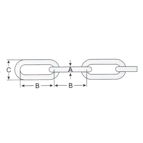 3mm Stainless Steel Chain - Long Link
