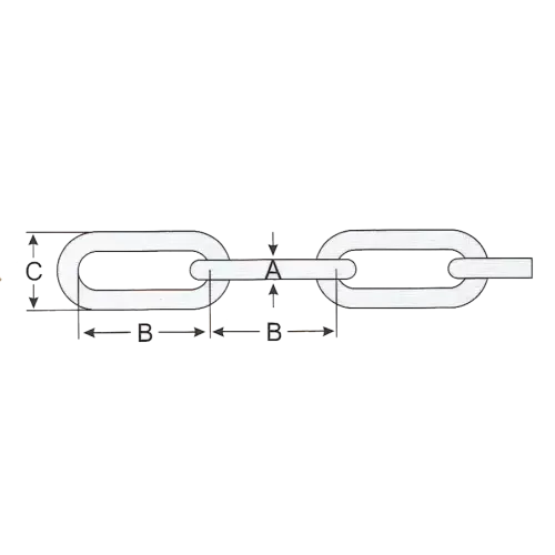 2mm Stainless Steel Chain - Long Link