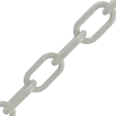 8mm White Plastic Chain - 25m bag