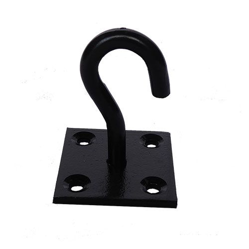 Black Coated Hook on Steel Plate