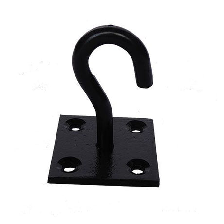 Black Coated Hook on Steel Plate