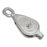 4" Single Wheel Pulley Block with Oval Eye