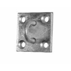 Galvanised Staple on Steel Plate