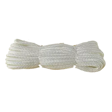 6mm 10m White Polyester Braid - Special Offer