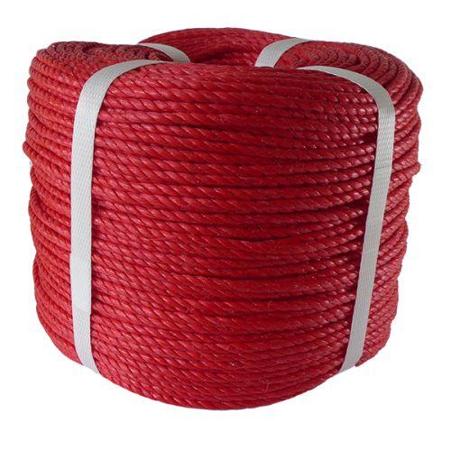 8mm Red Polypropylene Rope - 220m coil
