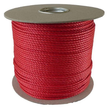 6mm Red Polypropylene Rope - 220m reel