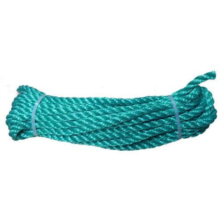 8mm Green Polypropylene Rope - 10m hank