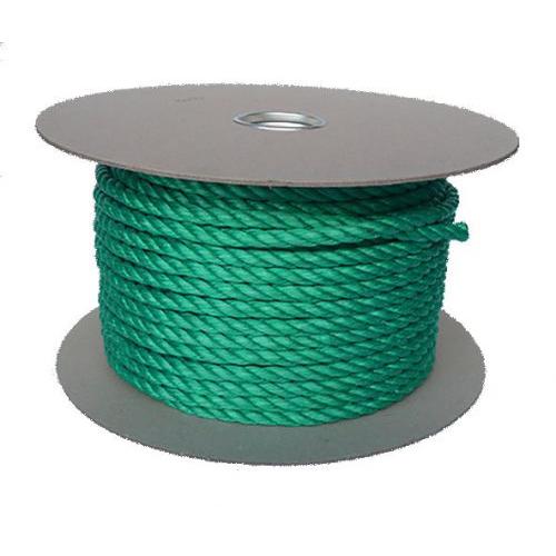 8mm Green Polypropylene Rope - 100m reel