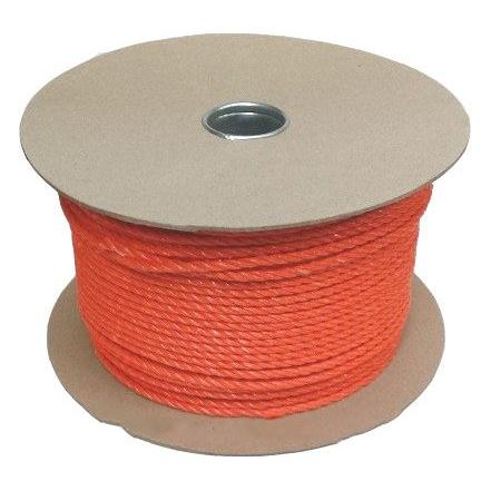 10mm Orange Polypropylene Rope - 70m reel
