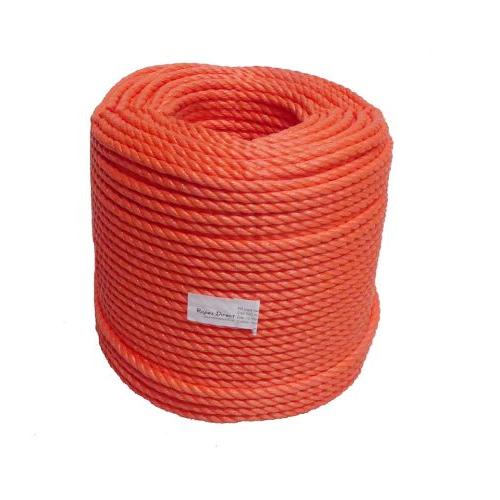 12mm Orange Polypropylene Rope - 220m coil