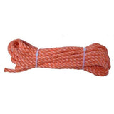 12mm Orange Polypropylene Rope - 10m hank