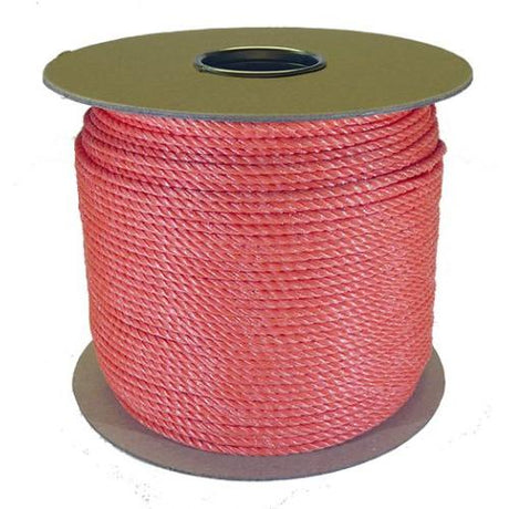 4mm Orange Polypropylene Rope - 220m reel