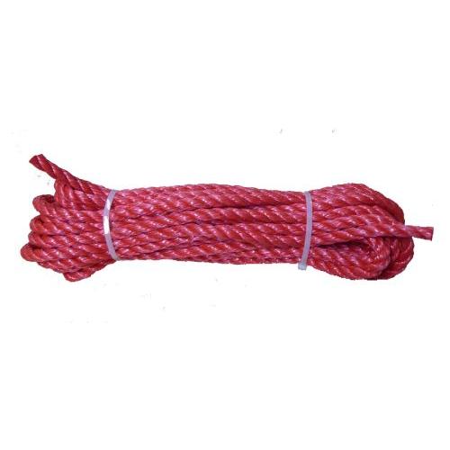 8mm Red Polypropylene Rope - 10m hank