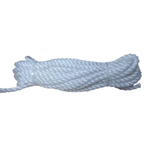 10mm White Polypropylene Rope - 10m hank