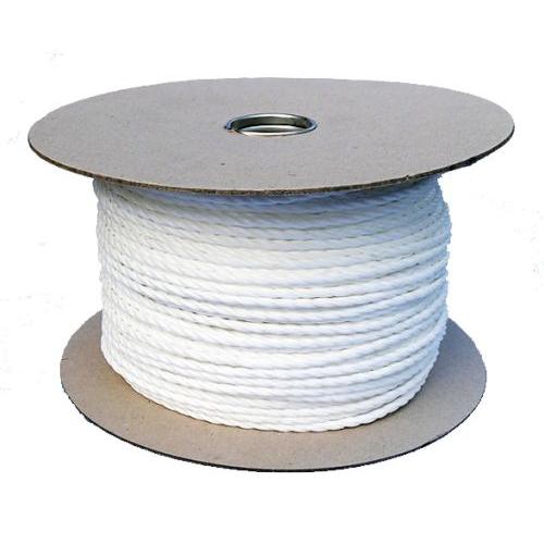 6mm White Polypropylene Rope - 220m reel