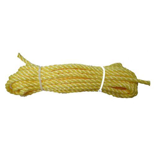 12mm Yellow Polypropylene Rope - 10m hank
