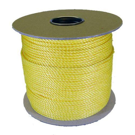 4mm Yellow Polypropylene Rope - 220m reel