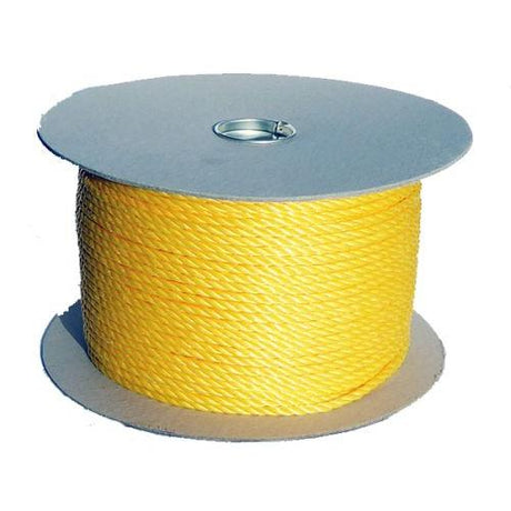 6mm Yellow Polypropylene Rope - 220m reel