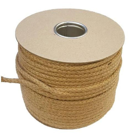 6mm Braided Jute / PP Cord - 100m reel