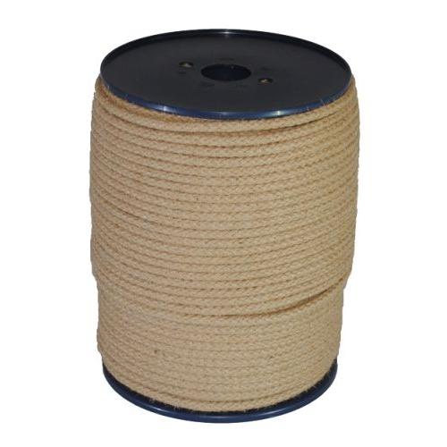6mm Braided Jute / PP Cord - 100m reel