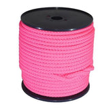 12mm Pink Braided Rope - 100m reel
