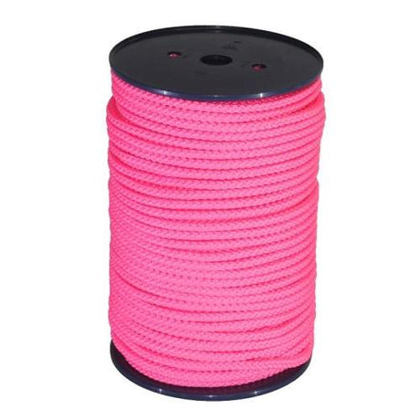 8mm Pink Braided Rope - 100m reel