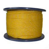 4mm Yellow Cord with Reflective Strip - sold by the metre