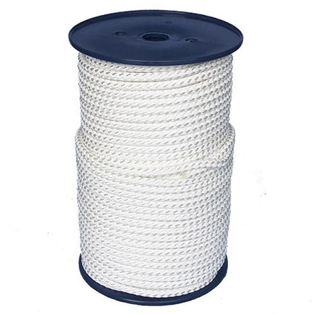 5mm White Cord with Reflective Strip - sold by the metre